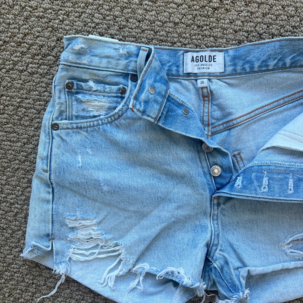 AG denim shorts